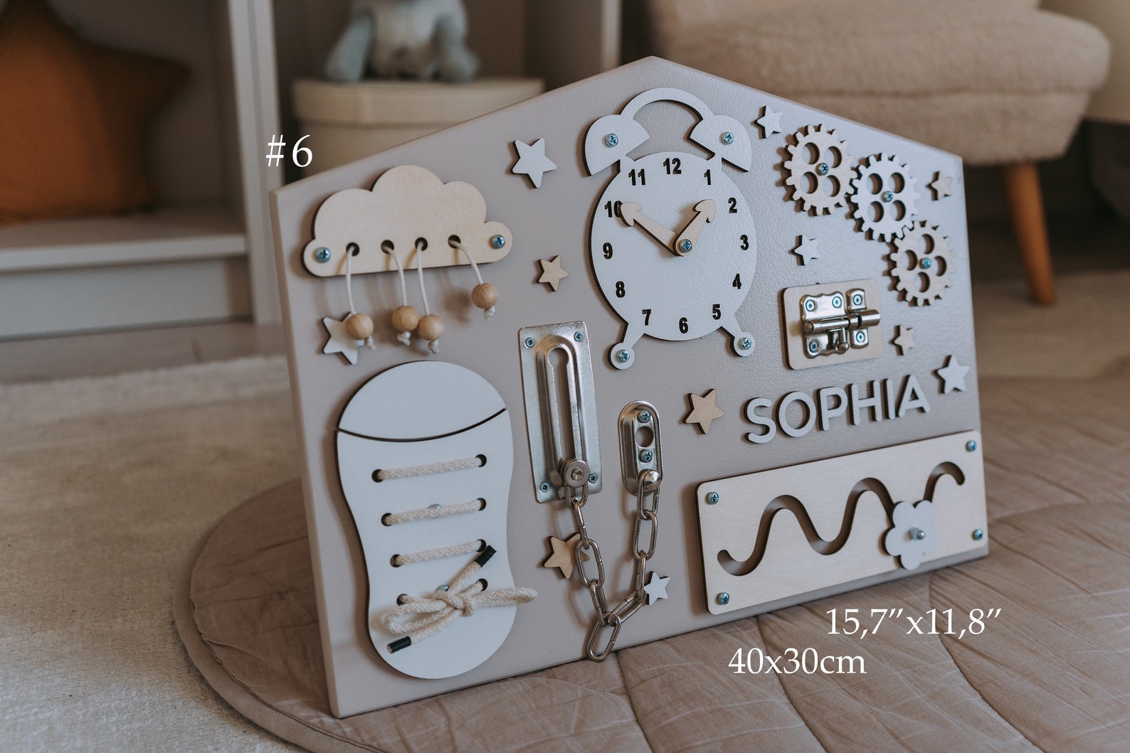 Montessori busyboard,Custom busy board for baby,Birthday present for t –  BusyBabyLV