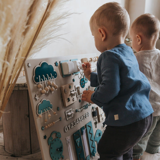 Activity Board, Fast Shipping, Montessori Board, New Baby Gift, Developing Board, Toddler Gift, Wooden Sensory Board, Montessori busy board